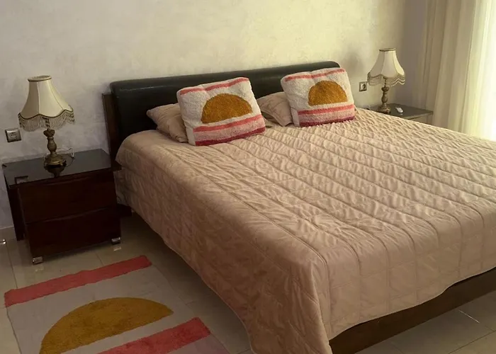 Spacious Appartment In The Heart Of Tangier With 2 Living Rooms, 2 Bedrooms King Size Beds, 2 Baths, 2 Patios